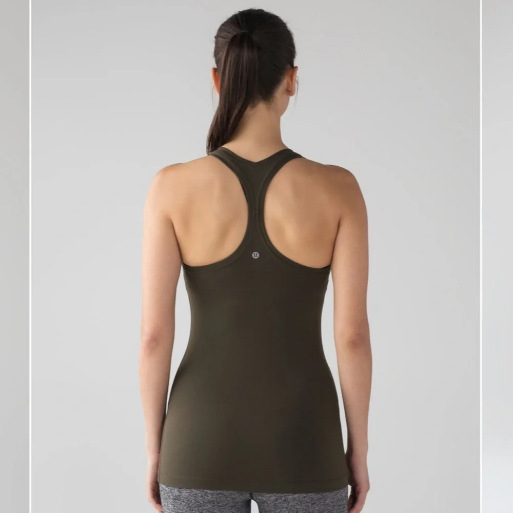 NWT Lululemon Athletica Cool Racerback Olive Green